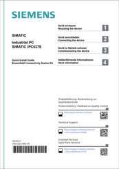 Siemens SIMATIC IPC627E Kurzanleitung