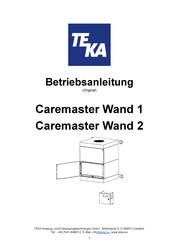Teka Caremaster Wand 1 Betriebsanleitung