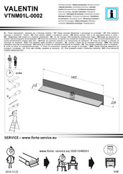 Forte VALENTIN VTNM01L-0002 Montageanleitung