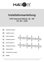 HAGOR CPS Videowall W2x2L 46 Installationsanleitung