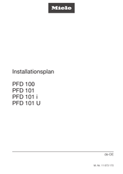 Miele PFD 100 Installationsplan