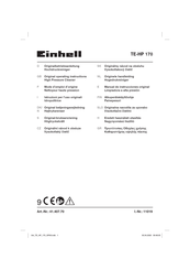 EINHELL TE-HP 170 Originalbetriebsanleitung