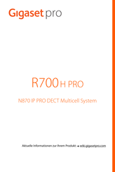 Gigaset R700H PRO Bedienungsanleitung