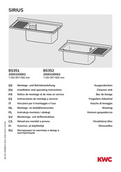 KWC SIRIUS BS351 Montage- Und Betriebsanleitung