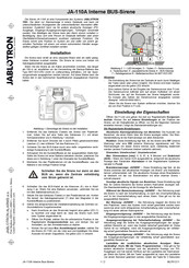 jablotron JA-100 Kurzanleitung