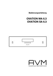 Avm OVATION MA 6.3 Bedienungsanleitung