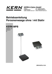 KERN MPB Serie Betriebsanleitung