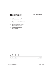 EINHELL GC-DP 6315 N Originalbetriebsanleitung