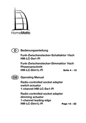eQ-3 HomeMatic HM-LC-Dim1L-Pl Bedienungsanleitung