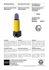Stahl 6161 Betriebsanleitung