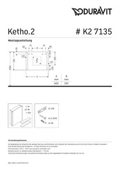 Duravit Ketho.2 K2 7135 Montageanleitung