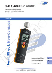 Dostmann Electronic 5020-0343 Bedienungsanleitung