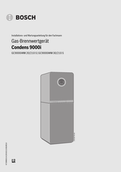 Bosch Condens 9000i Installations- Und Wartungsanleitung Für Den Fachmann