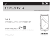 ELCA AR E1-FLEXI.A Betriebsanleitung