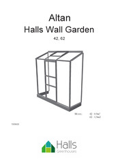 Halls Greenhouses Altan Halls Wall Garden 42 Montageanleitung