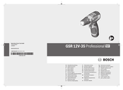 Bosch GSR 12V-35 Professional Originalbetriebsanleitung