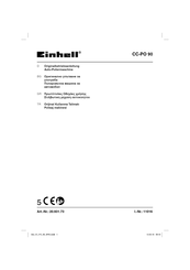 EINHELL CC-PO 90 Originalbetriebsanleitung