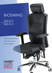 Haider Bioswing 560 iQ Bedienungsanleitung