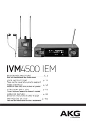 Harman AKG IVM4500 IEM Bedienungsanleitung