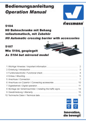 Viessmann 5107 Bedienungsanleitung