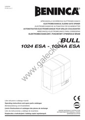 Beninca BULL 1024 ESA Betriebsanleitung Und Ersatzteilliste