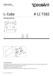 Duravit L-Cube LC 7382 Montageanleitung