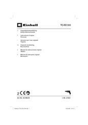 EINHELL TC-ED 500 Originalbetriebsanleitung