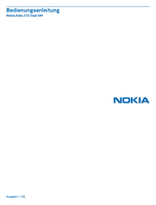 Nokia Asha 210 Dual SIM Bedienungsanleitung