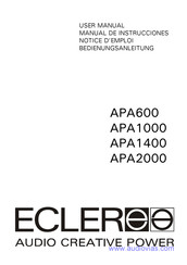 Ecler APA2000 Bedienungsanleitung