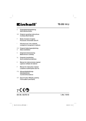 EINHELL TE-OS 18 Li Originalbetriebsanleitung