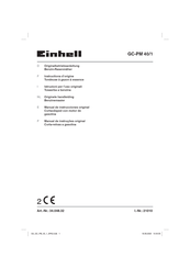 EINHELL GC-PM 40/1 Originalbetriebsanleitung