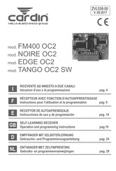Cardin EDGE OC2 Gebrauchs- Und Programmierungsanleitung