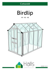 Halls Greenhouses COTSWOLD Birdlip 44 Montageanleitung
