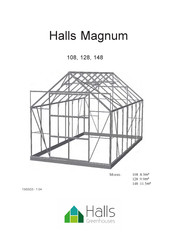 Halls Greenhouses Halls Magnum 108 Montageanleitung