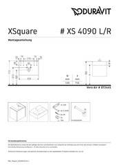 Duravit XSquare XS 4090 L Montageanleitung