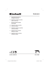 EINHELL TE-ID 650 E Originalbetriebsanleitung