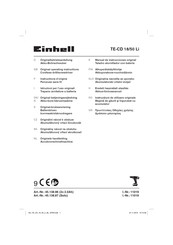 EINHELL TE-CD 18/50 Li Originalbetriebsanleitung