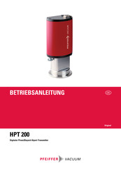 Pfeiffer Vacuum HPT 200 Betriebsanleitung