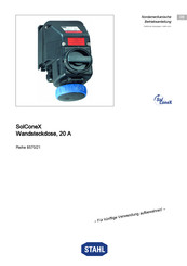 Stahl SolConeX 8570/21-Serie Betriebsanleitung