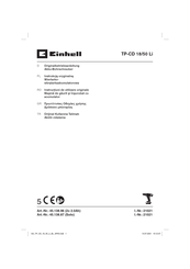 EINHELL 45.138.87 Originalbetriebsanleitung
