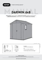 Keter DARWIN 6x8 Gebrauchsanleitung
