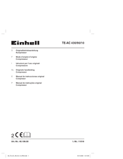 Einhell TE-AC 430/90/10 Originalbetriebsanleitung