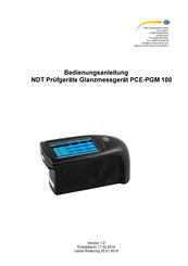 PCE Instruments PCE-PGM 100 Bedienungsanleitung