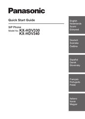 Panasonic KX-HDV340 Schnellstartanleitung