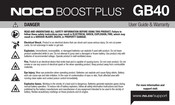 noco Genius Boost GB40 Benutzerhinweise Und Garantie