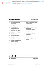 EINHELL TC-PG 25/E5 Originalbetriebsanleitung