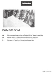Miele PWM 909 SOM Kurzgebrauchsanweisung