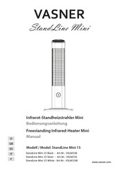 Vasner StandLine Mini 15 Silver Bedienungsanleitung