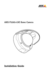 Axis P3265-LVE Installationsanleitung