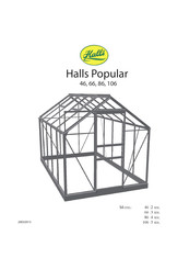 Halls Greenhouses Popular 46 Bedienungsanleitung